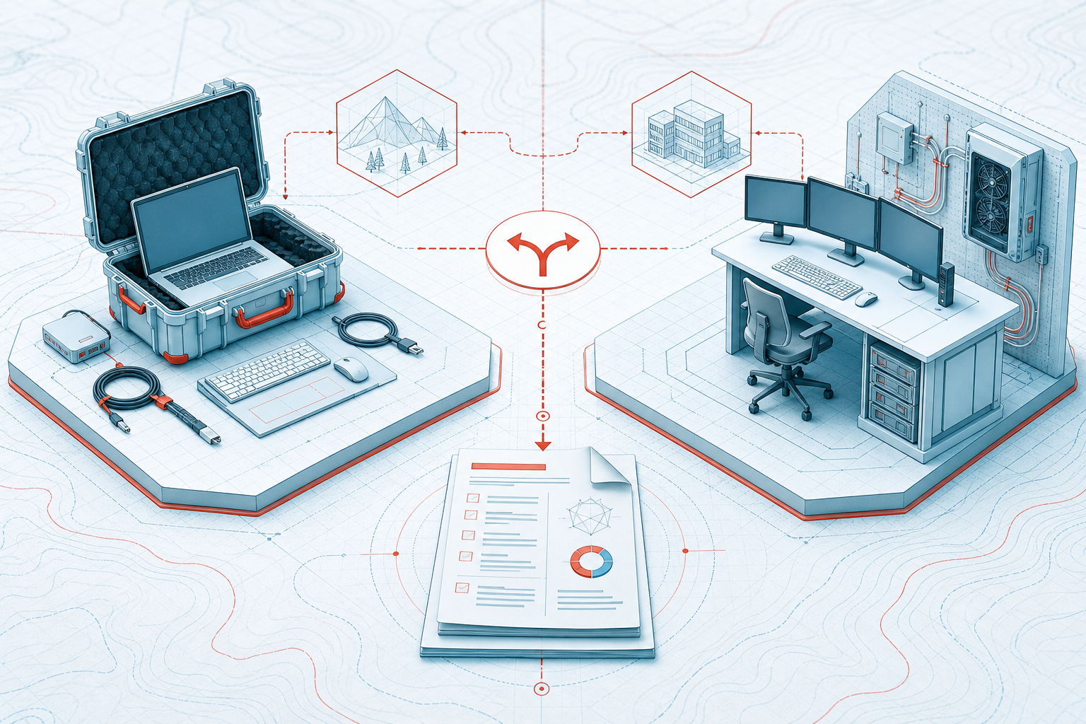 Blueprint comparison of portable and managed workstation approaches